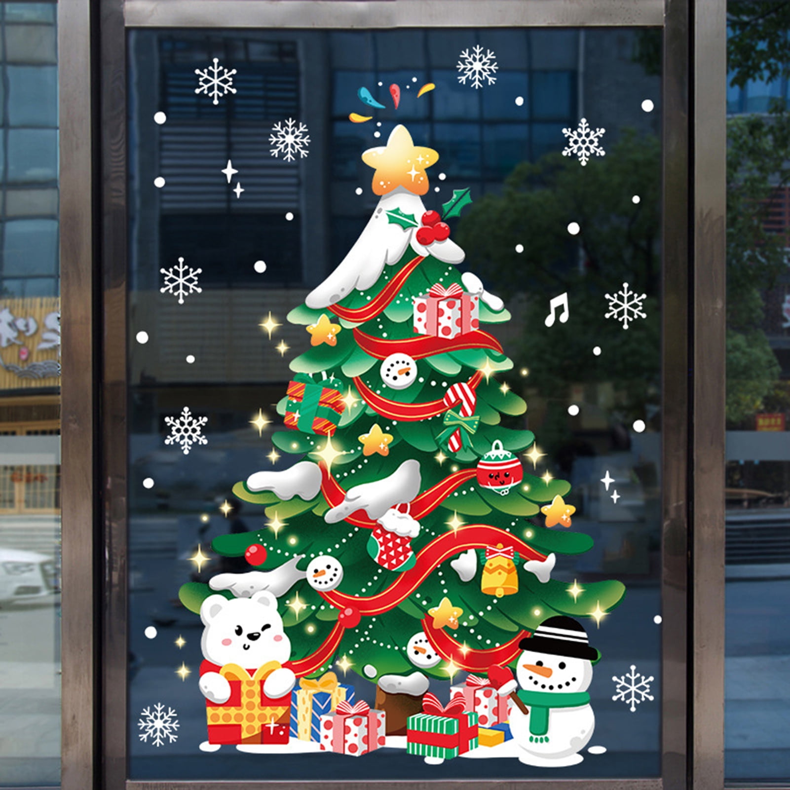 Travelwant Christmas Window Clings Christmas Window Stickers Christmas