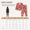thumbnail image 5 of Uemuo Rose Flowers Pattern Womens Pajama Sets,PJ Set for Women,Pajamas for Women Logo,Long Sleeve Pajama Set for Women,Soft Long Sleeve Top With Pants-XX-Large, 5 of 9