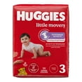 thumbnail image 2 of Huggies Little Movers Baby Diapers,Econo pack Size 3 (16-28 lbs), 168 Count, 2 of 8