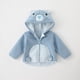 thumbnail image 2 of Abrigo De Invierno Para Niños Pequeños, Chaquetas Para Niños Y Niñas, Abrigo Cálido Para Bebés Recién Nacidos, Prendas De Vestir De Punto, Mono Con Capucha Azul Odeerbi LM103-361, 2 of 5