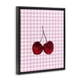 thumbnail image 2 of Stupell Industries Glam Glitter Cherry on Pink Gingham Black Floating Frame Canvas Art, 17 x 21, by LISH Creative, 2 of 8