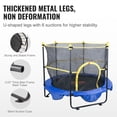 thumbnail image 3 of Trampolín VEVOR de 5 pies para niños con cierre de seguridad, red y aro, 3 of 9