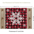 thumbnail image 2 of Christmas Placemats Set of 6, 12x18 Inch Farmhouse Red Buffalo Plaid Winter Xmas Snowflakes Country Style Seasonal Heat Resistant Table Mats for Dining Kitchen Birthday Party Holiday Decor, 2 of 6