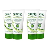 Simple Moisturizing Kind to Skin Face Wash, 5 oz (4 pack) (Bundle)