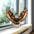 thumbnail image 2 of Acrylic 2D Flat Eagle Suncatcher, Colorful Car Hanging Ornament, Majestic Bird Decor, Nature-Inspired Gift for Home & Memorial, Stunning Window Decoration, 2 of 4