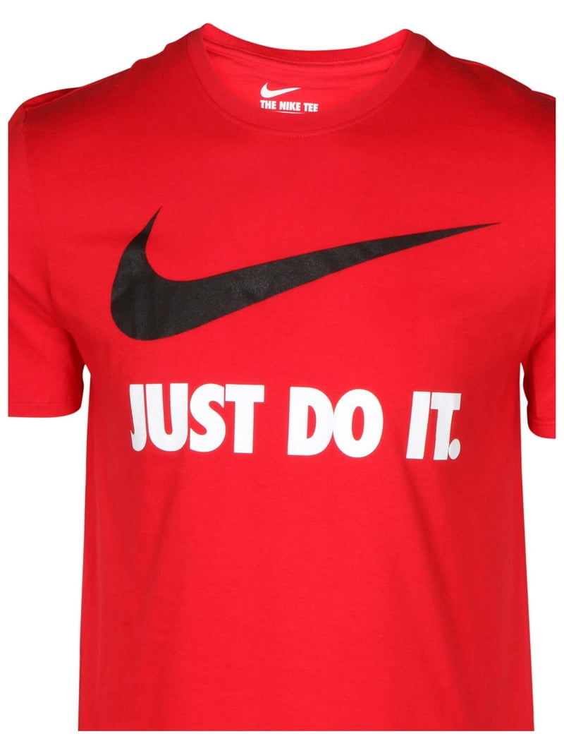 Nike Men's Just Do It Swoosh Graphic T-Shirt, Black, Short Sleeve