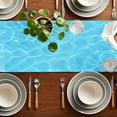 thumbnail image 4 of TIELUTT Table Runner White Linen Ocean Themed Printed Dining Tablecloth for Winter Table Cloths Fall Tablecloths for round Tables Card Table Tablecloth Table Rectangle Thanksgiving Tablecloth round, 4 of 7