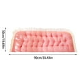 thumbnail image 2 of BKER Soft Comfortable Reading Pillow For Bed And Couch Support Backrest Cushion With Rectangular Shape Ideal For Dorm Room And Living Room 90x50cm, 2 of 3