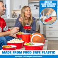 thumbnail image 3 of GoBig Red Party Cup Bowls - 50 Small Disposable Plastic Bowls, 3 of 6