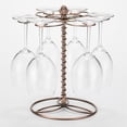 thumbnail image 3 of Travelwant Wine Glass Rack, Countertop Wine Glass Holder, Elegant Freestanding Tabletop Stemware Storage Rack/Wine Glass Stand Racks Holder with 6 Hooks, 3 of 7