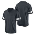 thumbnail image 4 of Unisex V Neck Football Jerseys Short Sleeve Blank Athletic Game Practice Uniforms Gray 3XL, 4 of 6