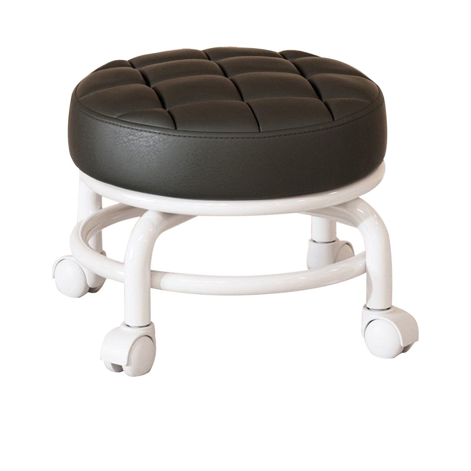 Rkxzt Low Stool with Wheels, Pedicure Chair for Nail tech Low Rolling ...