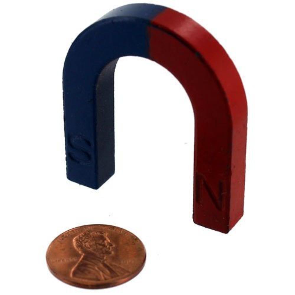 Red/Blue Ceramic Horseshoe This 1.5 inch ceramic horseshoe