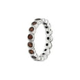 thumbnail image 4 of Gem & Harmony 1.40 Carat (Ctw) Red Garnet Eternity Ring Band in Sterling Silver for Women, 4 of 6