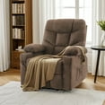 thumbnail image 4 of MCombo Regular Power Lift Recliner Chair with Extended Footrest for Elderly People, Fabric 7287 (Brown, Regular), 4 of 8