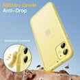 thumbnail image 2 of JETech Matte Case for iPhone 11 6.1-Inch, Shockproof Military Grade Drop Protection, Frosted Translucent Back Phone Cover, Anti-Fingerprint (Yellow), 2 of 6