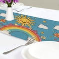 thumbnail image 4 of Yayeee Table Runner 70 inches Long Home Kitchen Dinning Party Decoration, Rainbow with Stars, 4 of 7