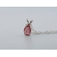 thumbnail image 2 of Natural Pink Bi-colored Tourmaline Sterling Silver Necklace NT183, 2 of 10