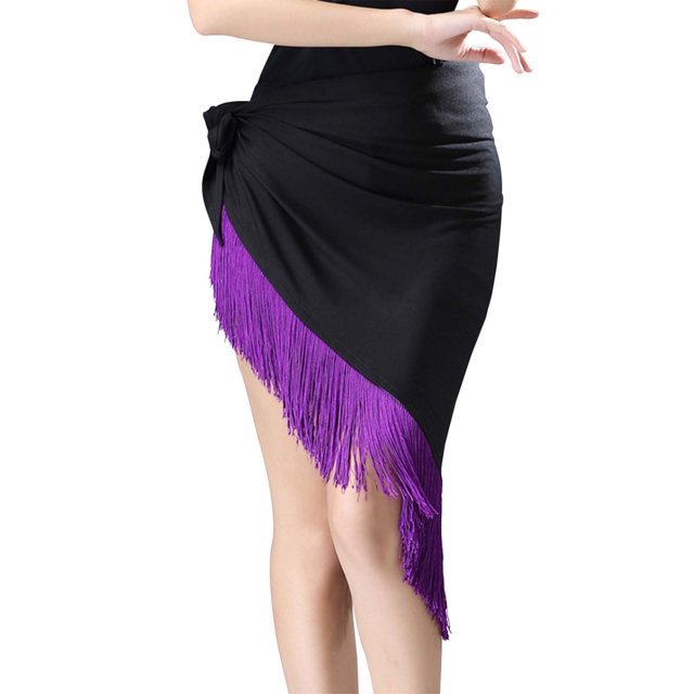 asddcavvf Jupes pour Femmes Jupe Triangle à Franges pour Femmes Demi-Jupe pour Danse Latine Performa