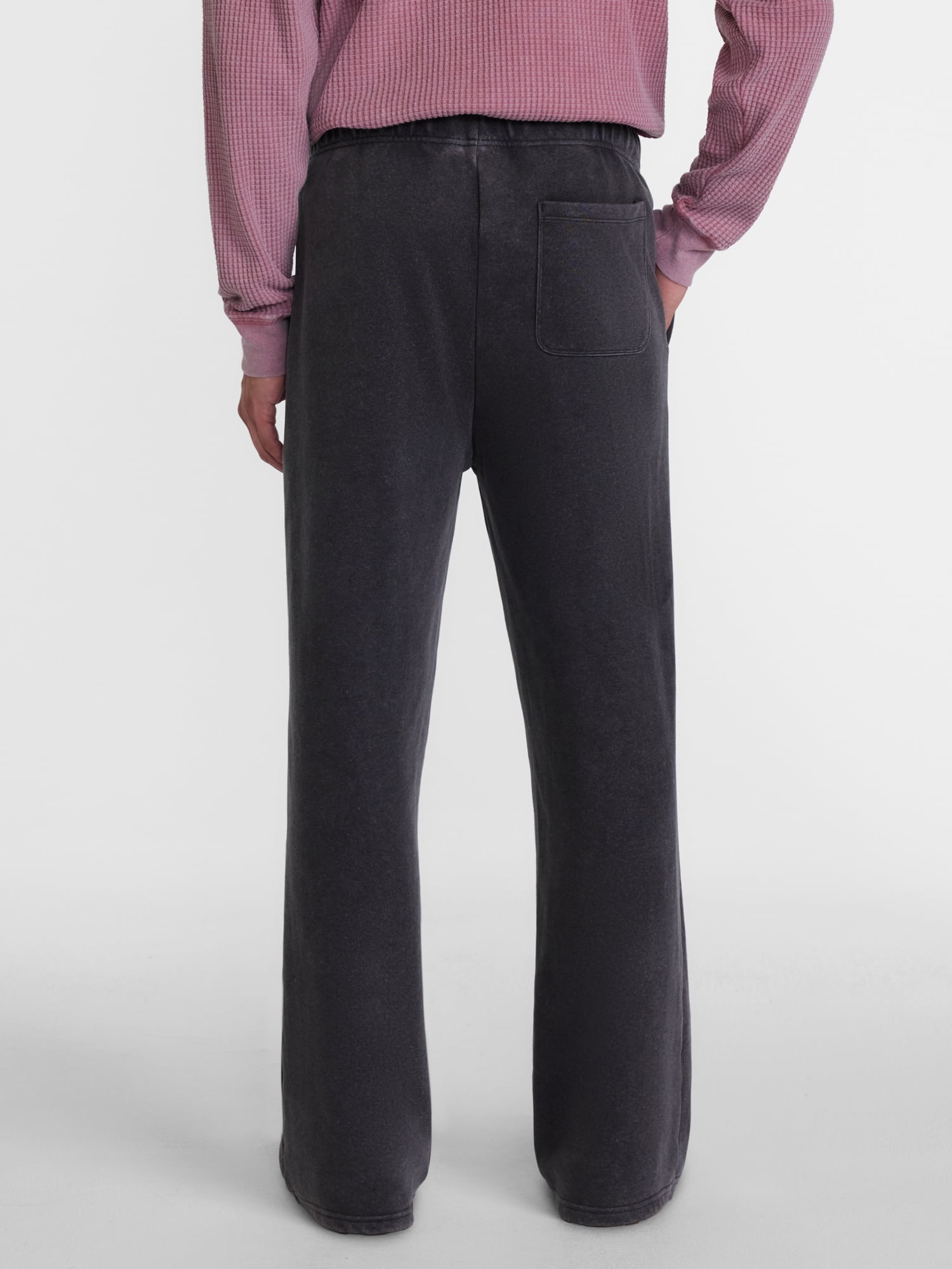 No Boundaries Heavyweight Fleece Open Hem Sweatpants, 30'' Inseam, Men's XS-3XL