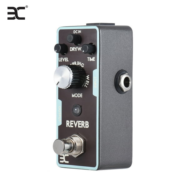 eno Eno Reverb Mini Cube Series Compact Reverb Pedal with Magnalium Alloy Build, 9V DC Power, 0.25in Jacks, Lightweight Design for Guitar Effects