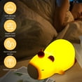 thumbnail image 4 of Capybara Night Light for Kids Silicone 7 Light Color Adjustable Nursery Nightlight Rechargeable Tap Control Bedside Lamp Soft Cute Capybara Lamp for Bedroom Bathroom Office, 4 of 11