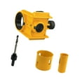thumbnail image 4 of Kit de instalación de cerradura de puerta, 2 bujes ajustables, plantilla para cerradura de puerta, abridor de orificios, herrajes de precisión con Amarillo, 4 of 8