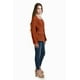 thumbnail image 2 of Blusa con botones metalicos Roman Fashion /Juvenil, 1912 (Chedron) cafe M, 2 of 4