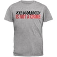 thumbnail image 1 of Skateboarding Is Not A Crime Heather Grey Adult T-Shirt, 1 of 1