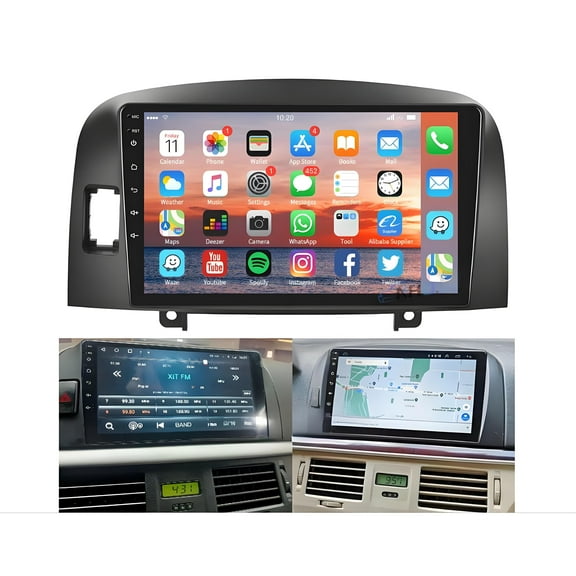Molaner Android 13 Car Stereo for Hyundai Sonata 2004-2008 Upgrade Radio, 9'' HD Touch Screen with Wireless CarPlay & Android Auto, AHD Backup Camera, Mirror Link, GPS Navi,2 32G