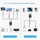 thumbnail image 2 of Adaptador bluetooth 5.0 transmisor, transmisor y receptor bluetooth 2 en 1 salida estéreo 3,5 mm, adaptador de audio bluetooth aptX dual pair auriculares para tv, PC, sistema estéreo auto/hogar PenghuiLiu  9024719197708, 2 of 5