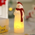 thumbnail image 5 of Ceramic Santa Claus Statue,3Pc Christmas Santa Claus Figurines,Standing Christmas Figurines Ornaments,LED Santa Claus Night Light Cute Figurines,Santa Claus Small Figurines for Home Office Decoration, 5 of 8