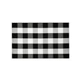 thumbnail image 2 of Orange and Black Plaid Rug, 32'' x 20'' Fall Outdoor Front Door Decor Mat, Cotton Washable Hand-Woven Rug for Layered Doormat, Autumn Halloween Thanksgiving Carpet for Porch, Entryway, 2 of 7