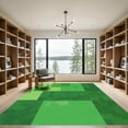 thumbnail image 2 of ODIKA 8'x10' Machine Washable Non-Slip Area Rug, Geometric Green High Traffic Rug with Pad, Green, 1051338, 2 of 8