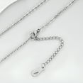 thumbnail image 4 of DESIGNICE Initial Necklaces for Women,Personalized Engraving Silver Initial Necklace for Women,Long-Lasting Shine Titanium Steel Dainty Necklace,Customizable Initial Necklace,C, 4 of 6