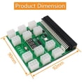 thumbnail image 3 of Tablero De Conexiones De Fuente De Alimentación 1200W Psu Unidad Breakout Board 12 Puertos Atx 6 Pin Para Dps-800Gb 1200Fb A, 3 of 6