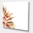 thumbnail image 3 of Designart ' Exotic Dry Pampas Grass On White Background ' Traditional Canvas Wall Art Print, 3 of 4