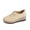 Beige, variant on Willtoo Orthopedic Womens Faux Leather Shoes Lightweight Soft-Soled Heightening Effect Waterproof and wear-Resistant for Daily Wear