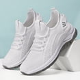 thumbnail image 5 of GiLiling Women Bowling Shoes Orthopedic Plantar Non Slip Work Air-Cushion Arch Support Lace up Tennis Sneaker Comfortable Casual Walking Sneakers (White, 6.5), 5 of 7