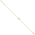 thumbnail image 2 of Primal Gold 14 Karat Yellow Gold Captains Wheel 9-inch Plus 1-inch Extension Anklet, 2 of 5