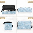 thumbnail image 5 of Hair Tools Storage with Heat Resistant Mat- Marble Texture Printed Curling Iron Travel Bag/Flat Iron Case for Women, 5 of 8