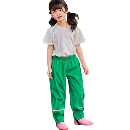 

Bottoms Windproof Children’s Trousers Rain Mud 212Y Breathable Dungarees For Girls Boys Pants Kids Girls Rain Wear Raincoat Boys Size 10 12