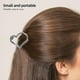 thumbnail image 2 of 4 Uds. Pinzas para el cabello minimalistas, pinzas para el cabello con forma de corazón, pinzas para el cabello a la moda, tocado para mujer (dorado, plateado, dorado rosa, negro), 2 of 8