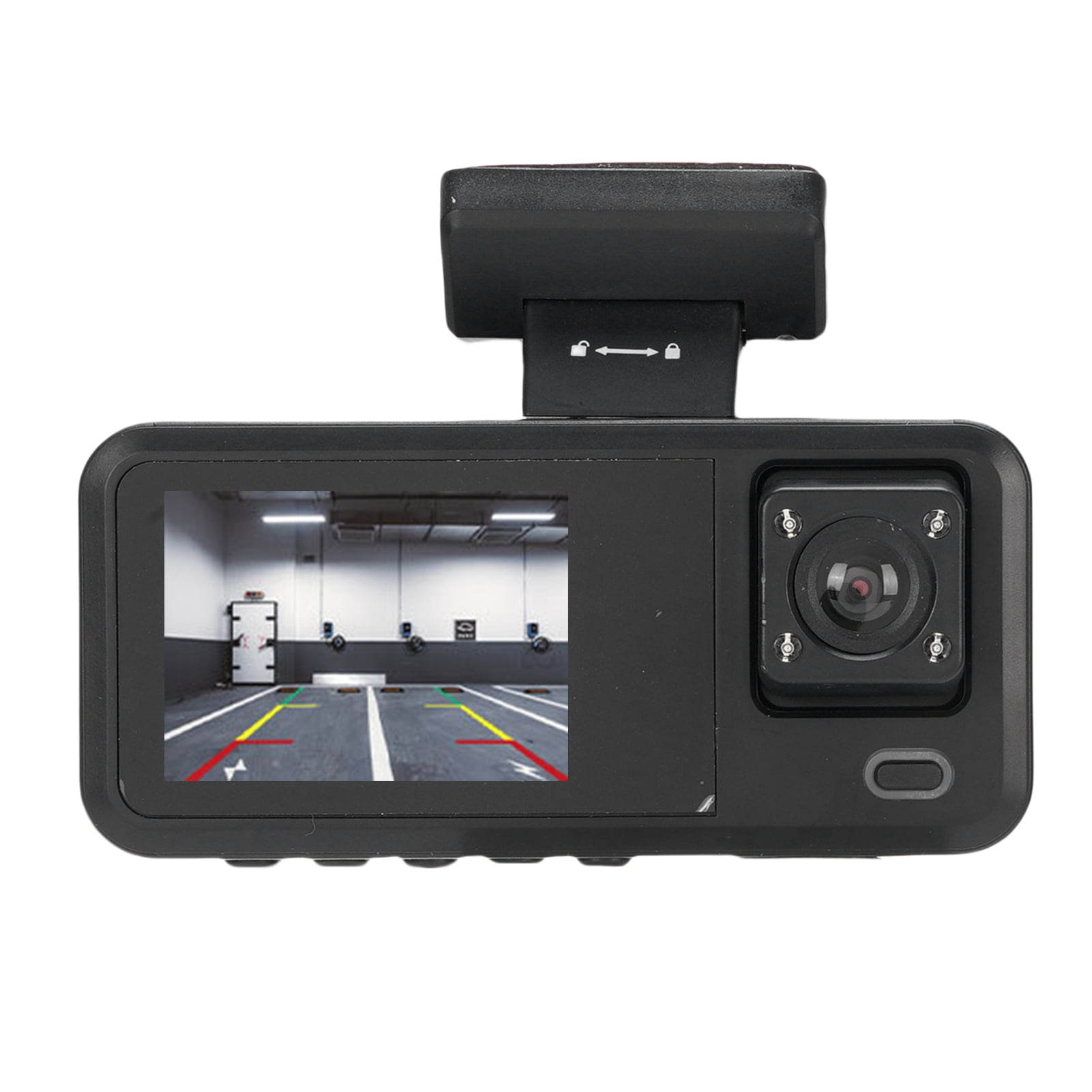 3 Channel Dash Cam, 2 Inch LCD Didsplay 1080P Dash Cam with 32GB Card for Driving