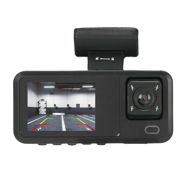 3 Channel Dash Cam, 2 Inch LCD Didsplay 1080P Dash Cam with 32GB Card for Driving
