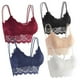 thumbnail image 2 of Lace Bras V Neck Padded Bandeau for 5Pcs Breathable Women Lace Bralettes, 2 of 3