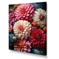 thumbnail image 2 of Designart "Symbolic Red And Beige Zinnias" Zinnias Wall Art Prints, 2 of 7