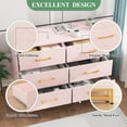 thumbnail image 6 of 6-Drawer Dresser for Bedroom & Closet Tall Chest with Soft-Close Glides, Anti-Tip Kit | 28.7" H Space Saving Storage Organizer​, 6 of 8