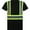 Black, variant on Hi Vis T-Shirt - Safety Shirt, ASNI Class 3 Reflective Safety Short Sleeve T-Shirt-6895-Blk-Yell-M