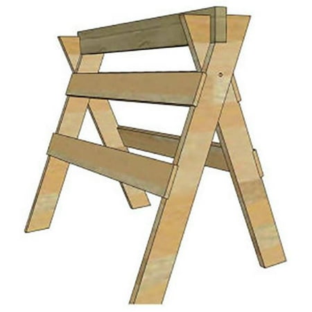 

Cutting Horse Tools 3232 Light Weight Folding Wooden Replacement Top Saw Horse - Pack of 12